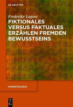 Cover Fiktionales versus faktuales Erzählen fremden Bewusstseins (eBook, PDF)
