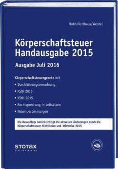 Cover Körperschaftsteuer Handausgabe 2015, Ausgabe Juli 2016
