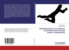 Anthropometry as predictor for performance based motor components - Singh, Dayanand