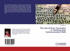 The role of Error Correction in Teaching Oral Communication Skills