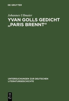 Cover Yvan Golls Gedicht 