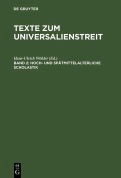 Hoch- und spätmittelalterliche Scholastik (eBook, PDF)