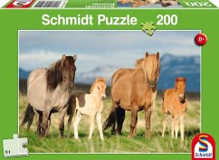 Schmidt 56199 - Pferdefamilie Puzzles, 200 Teile