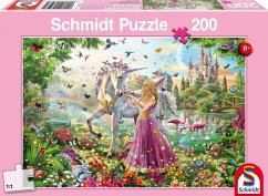 Schmidt 56197 - Schöne Fee im Zauberwald Puzzles, 200 Teile