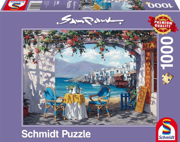 Schmidt 59396 - Sam Park, Rendez-vous auf Mykonos, Puzzle, 1000 Teile