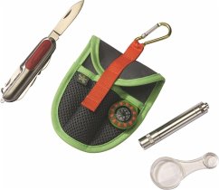 HABA 1300319001 - Terra Kids Forschertasche, mit Taschenmesser, LED-Leuchte, Lupe und Kompass