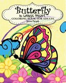 Butterfly in Large Print Coloring Book for Adults