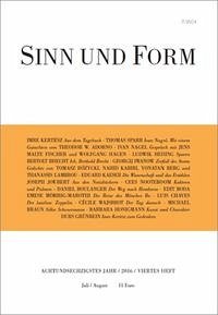 Sinn und Form 4/2016 - Krämer, Gernot (Red.) u.a.