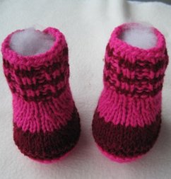 Cover eBook Strickanleitung Babyschuhe ohne Nadelspiel- tragbar 0-6 Monate (eBook, ePUB)
