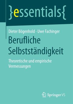 Berufliche Selbstständigkeit - Fachinger, Uwe;Bögenhold, Dieter