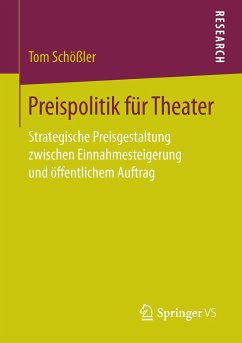 Preispolitik für Theater - Schößler, Tom