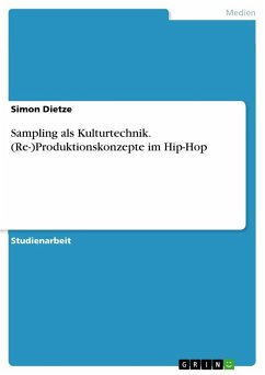 Sampling als Kulturtechnik. (Re-)Produktionskonzepte im Hip-Hop - Dietze, Simon