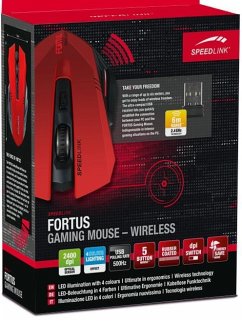 SPEEDLINK FORTUS RGB Gaming Mouse - Wireless, black