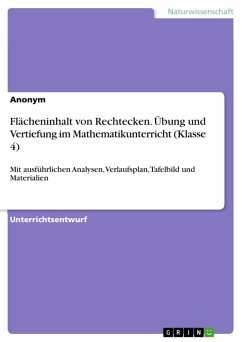 Flächeninhalt von Rechtecken. Übung und Vertiefung im Mathematikunterricht (Klasse 4) (eBook, ePUB)