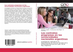Los contratos programas en las universidades nacionales argentinas