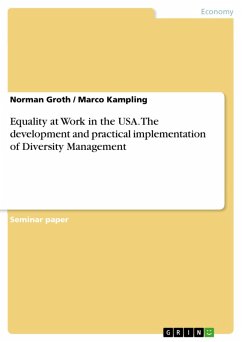 Equality at Work in the USA. The development and practical implementation of Diversity Management (eBook, ePUB)