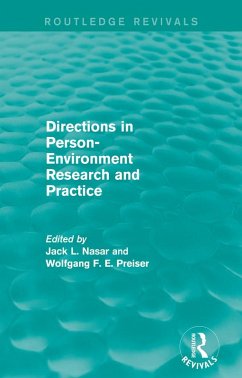 Directions in Person-Environment Research and Practice (Routledge Revivals) (eBook, PDF)