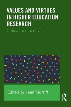 Cover Values and Virtues in Higher Education Research. (eBook, ePUB)