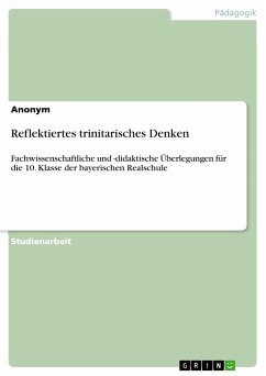 Reflektiertes trinitarisches Denken (eBook, PDF)