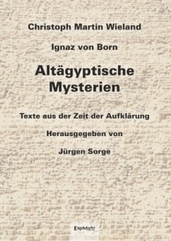 Altägyptische Mysterien - Wieland, Christoph Martin;Born, Ignaz von