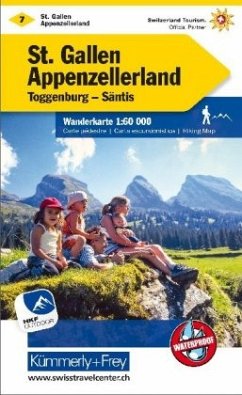 Kümmerly+Frey Karte St. Gallen - Appenzellerland Wanderkarte