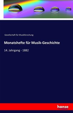Monatshefte für Musik-Geschichte - Gesellschaft für Musikforschung