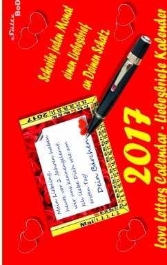 Love Letters Calendar - Liebesbrief-Kalender für 2017