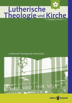 Lutherische Theologie und Kirche 1-2/2016 - Einzelkapitel (eBook, PDF) - Klän, Werner