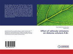 Effect of vehicular emissions on Alstonia scholaris R.Br.