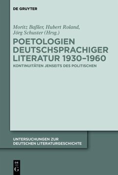 Cover Poetologien deutschsprachiger Literatur 1930-1960 (eBook, ePUB)