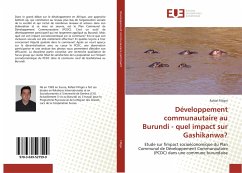 Développement communautaire au Burundi - quel impact sur Gashikanwa? - Filliger, Rafael
