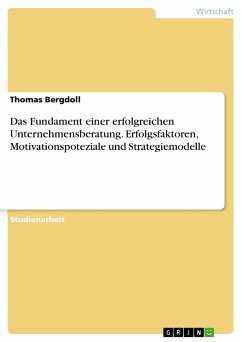Das Fundament einer erfolgreichen Unternehmensberatung. Erfolgsfaktoren, Motivationspoteziale und Strategiemodelle (eBook, ePUB) - Bergdoll, Thomas