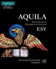 ESV Aquila Wide-Margin Reference Bible, Black Calf Split Leather, Red-Letter Text, Es744: Xrm