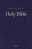NIV, Pew and Worship Bible, Large Print, Hardcover, Blue