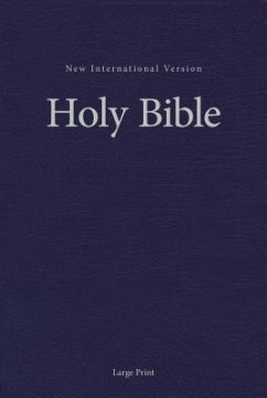 NIV, Pew and Worship Bible, Large Print, Hardcover, Blue - Zondervan