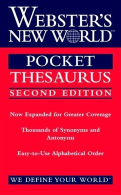 Webster's New World Pocket Thesaurus, Second Edition - Laird, Charlton