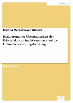 Cover Evaluierung der Übertragbarkeit der Erfolgsfaktoren im E-Commerce auf die Online-Versicherungsberatung (eBook, PDF)