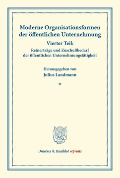 Cover Moderne Organisationsformen der öffentlichen Unternehmung.