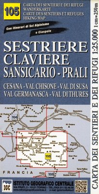 Cover IGC Wanderkarte Sestrière