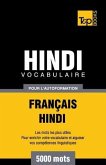 Vocabulaire Français-Hindi pour l'autoformation - 5000 mots