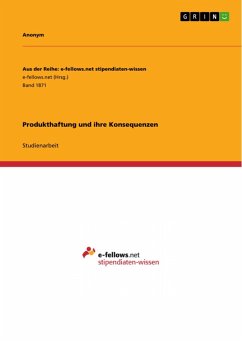 Produkthaftung und ihre Konsequenzen (eBook, PDF)