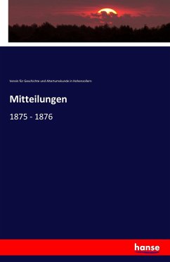 Mitteilungen - Verein für Geschichte und Altertumskunde in Hohenzollern