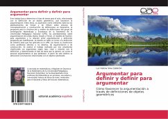 Argumentar para definir y definir para argumentar Argumentar para definir y definir para argumentar