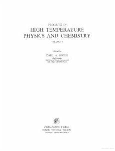 Progress in High Temperature Physics and Chemistry (eBook, PDF)