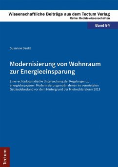 Modernisierung von Wohnraum zur Energieeinsparung (eBook, PDF) - Denkl, Susanne
