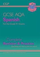 GCSE Spanish AQA Complete Revision & Practice: with Online Edition & Audio (For exams in 2025) - Cgp Books