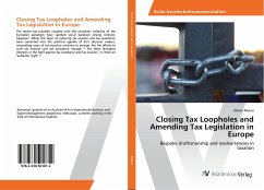 Closing Tax Loopholes and Amending Tax Legislation in Europe