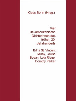 Cover Vier US-amerikanische Dichterinnen des frühen 20. Jahrhunderts (eBook, ePUB)