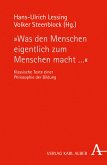 "Was den Menschen eigentlich zum Menschen macht ..." (eBook, PDF)