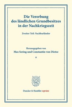 Die Vererbung des ländlichen Grundbesitzes in der Nachkriegszeit.